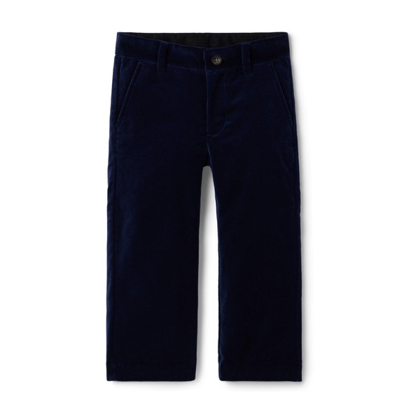 Janie and Jack Bottoms Janie And Jack Blue Velvet Pants Nwt Poshmark